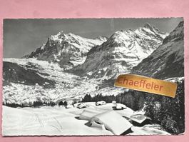1964 Grindelwald mit Wetterhorn. Männlichen-Abfahrt 