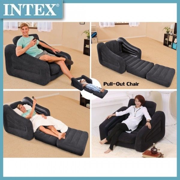 Intex Ausziehbarer Sessel Pull-Out Sofa, Luftbett 2in1 (Gebraucht) in ...
