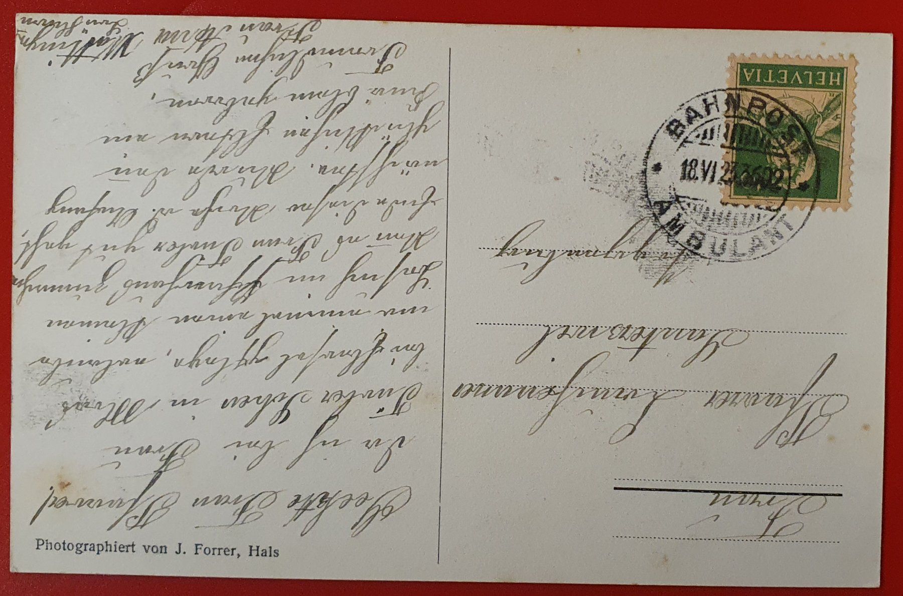 Cartoline postali: Gruss aus Ebersol 1923 – Usato da Kreuzlingen venduto da Rschweiz1 1