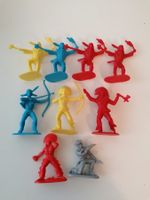 Plastik Figuren - Indianer 9Stk.