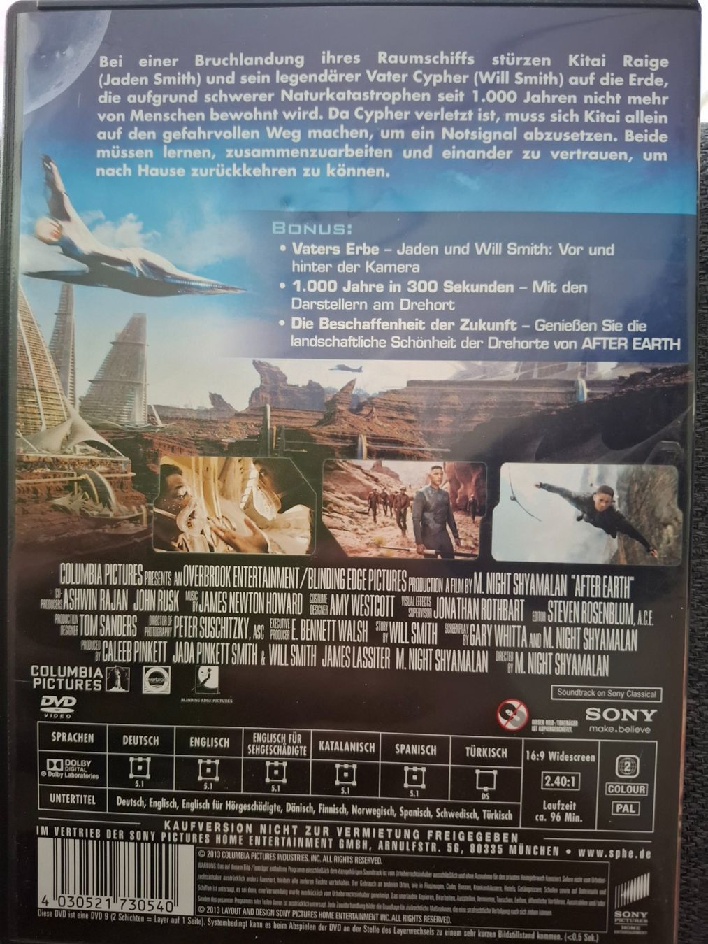 Tutti i DVDs: DVD After Earth mit Will Smith und Jaden Smith – Usato da Eiken venduto da Lashar 1