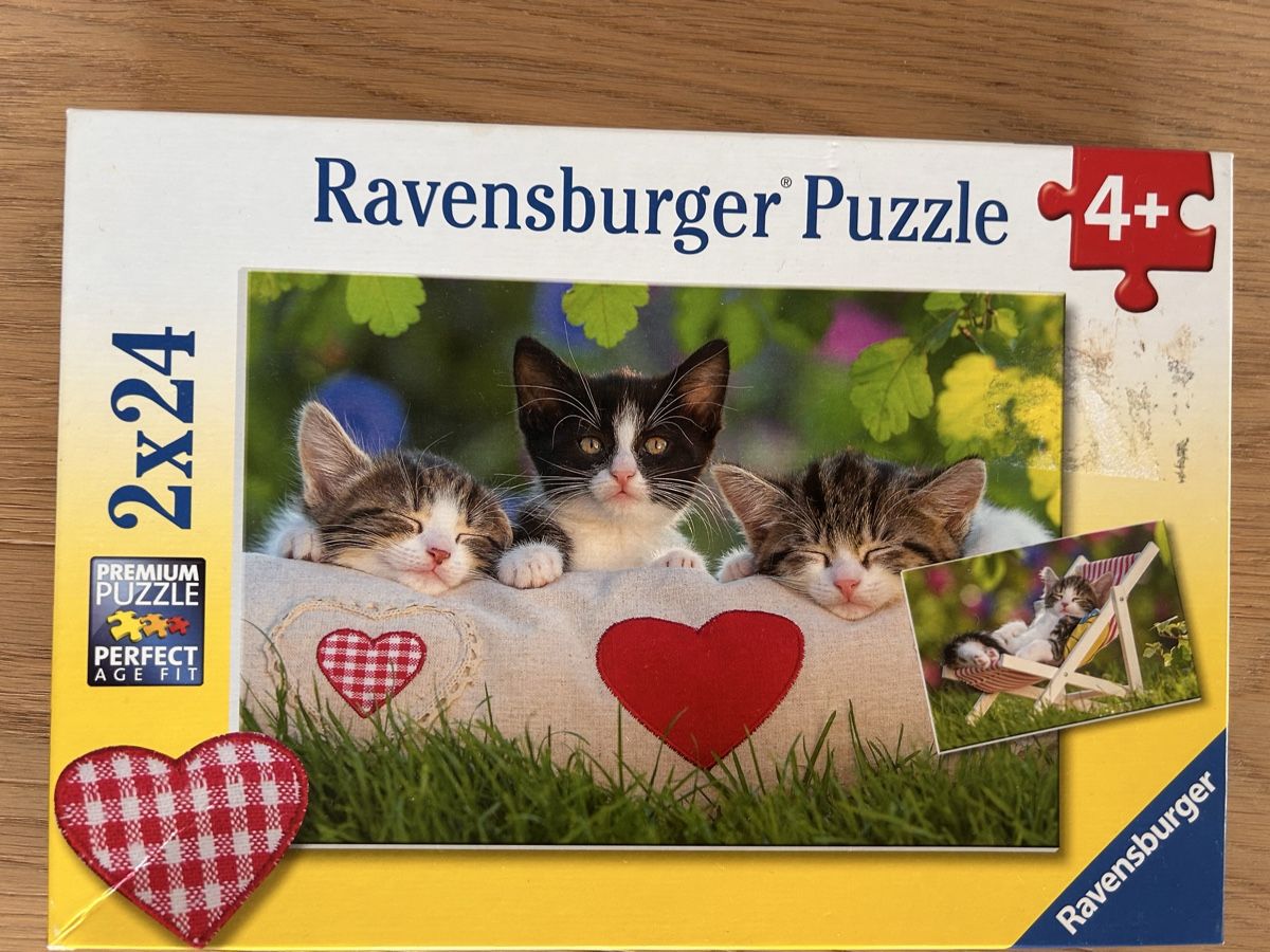 Ravensburger Puzzles: Ravensburger Puzzle 2x24 Katzen neuwertig – Neuf (Voir description) à Root par pem_xnw7