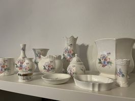 12 assorted ceramic vases
