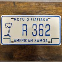  🇺🇸 U.S. Autoschild, American Samoa R 362 - ORIGINAL 