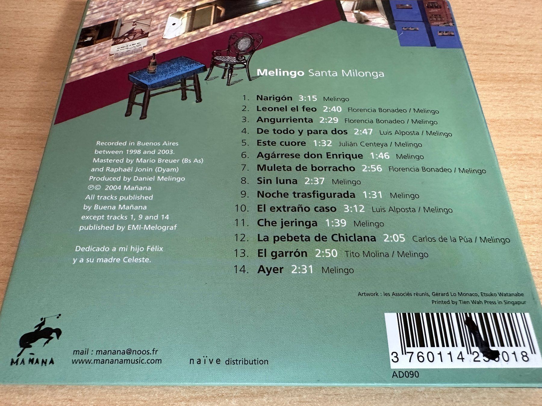 CDs: Melingo – Santa Milonga – Gebraucht aus Rikon im Tösstal von Alpenmutz 1