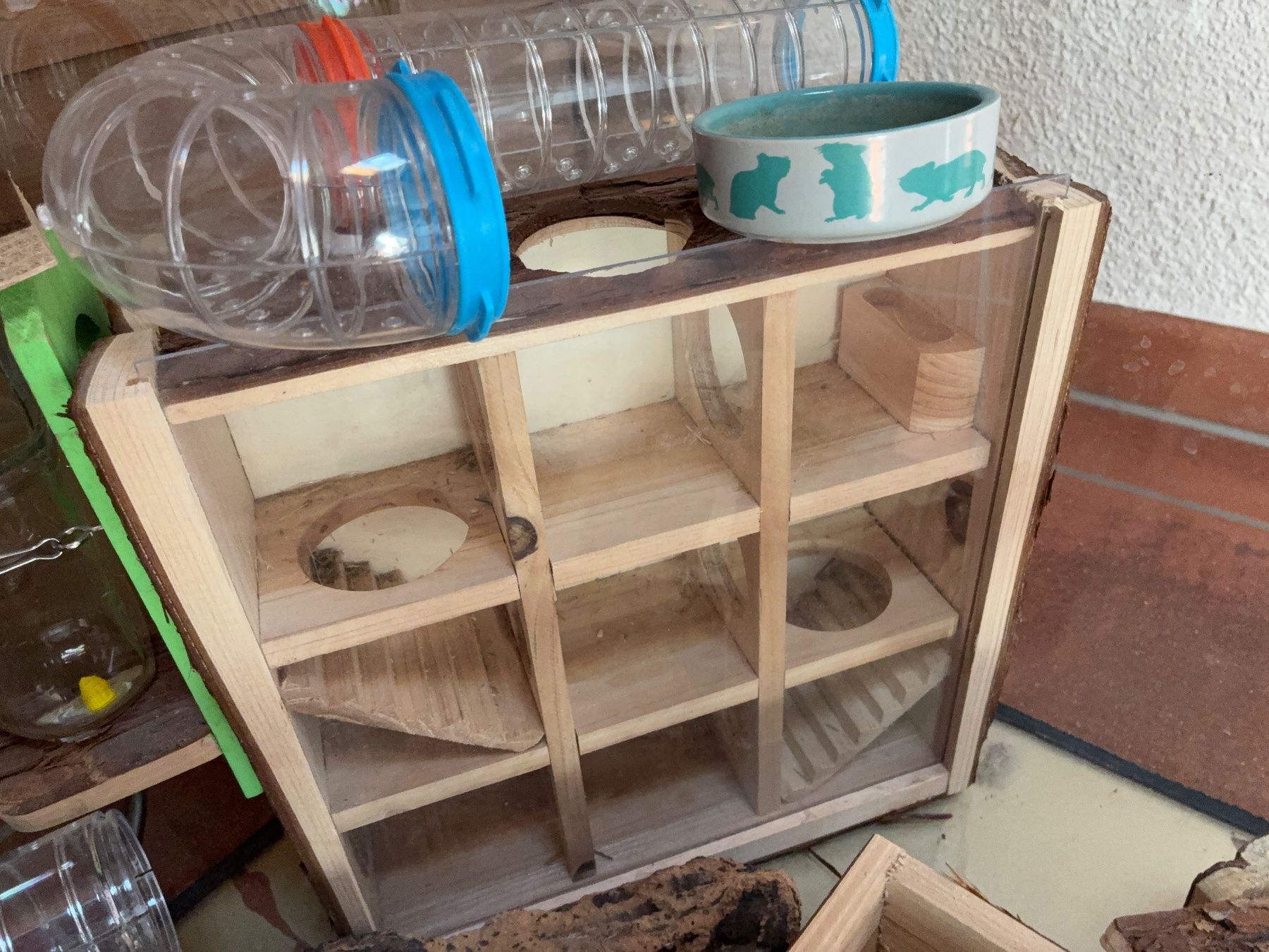Terrarium: Terrarium Hamster inklusive Inhalte – Gebraucht aus Walzenhausen von Vauti 2