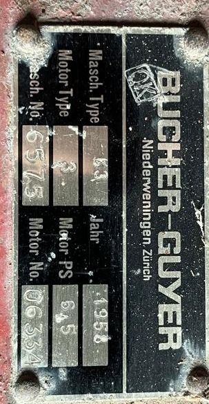 Bucher Trattori: BUCHER-GUYER Maschine 1958 – Difettoso da Schellenberg venduto da wohlfab 3
