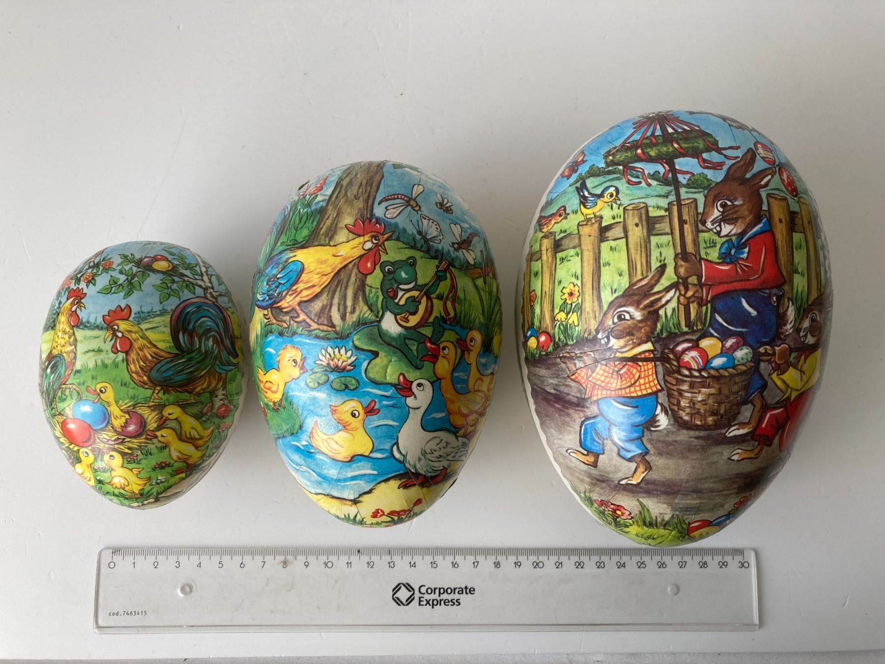 Tutte le decorazioni: Alte Ostereier aus Karton – Usato da Zwingen venduto da moje1 2