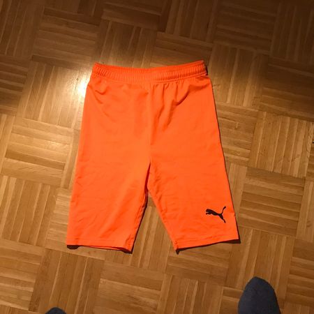 Sport Shorts, Puma, orange, enganliegende, keine Innenhose