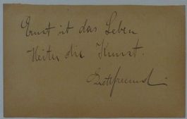 Grete Freund (1885-1982) Schauspielerin - Autogramm