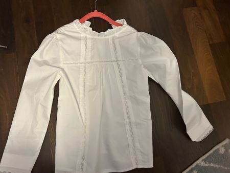 Jacadi Paris Bluse, Grösse 128, weiss, Top Zustand!