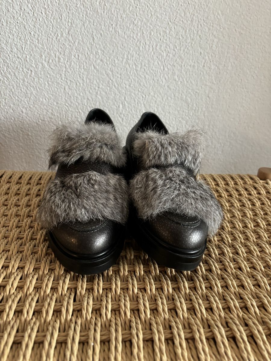 Scarpe da donna: Loafers mit Kaninchenfell – Usato da steffisburg venduto da seva69 4