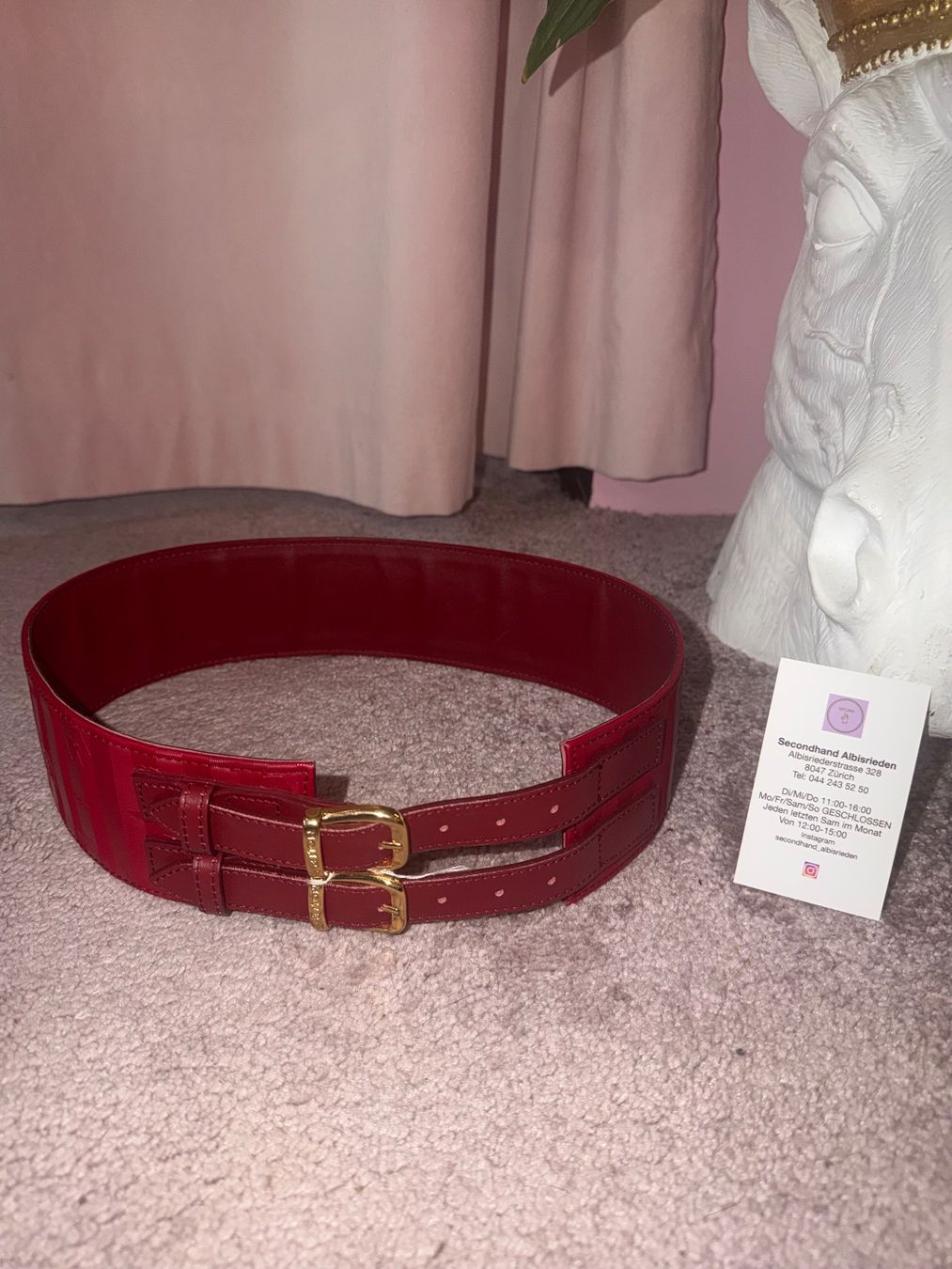 Maison Mollerus Cinture: Mollerus Gurt in rot – Usato da Zürich venduto da SecondhandZurich