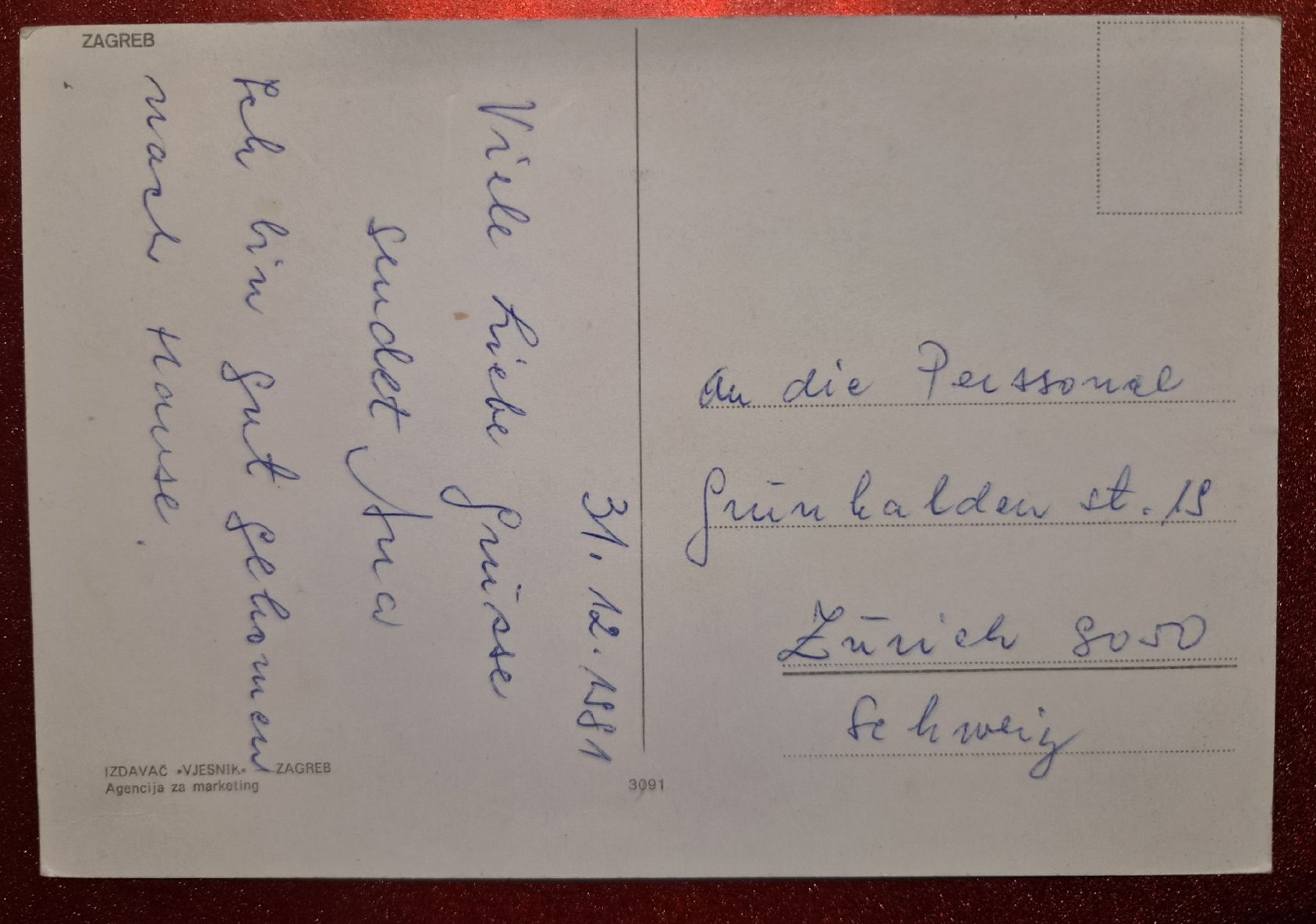 Cartoline postali: Pozdrav iz Zagreba 1981 – Usato da Melchnau venduto da Arthurius 1