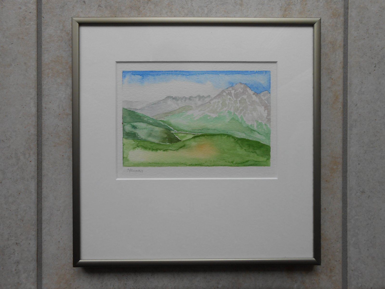Dipinti: Aquarell "OFENPASS" - (R) – Nuovo (secondo la descrizione) da Hallwil venduto da pkaiser44 1