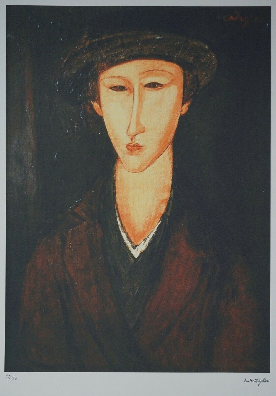 Foto & Immagini: Amedeo Modigliani   HANDNUMMERIERT  RUCKSIGNIERT – Usato da Gersau venduto da kunst-online 1