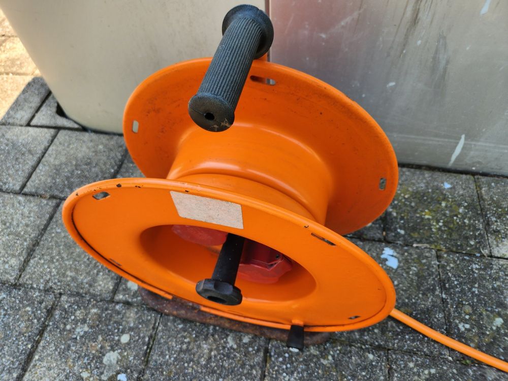 KOOP Elektro Gummi Kabeltrommel Wasserfeste Verlängerungskabel Mit