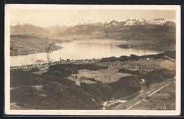 Thalwil, Zürichsee und die Alpen von de