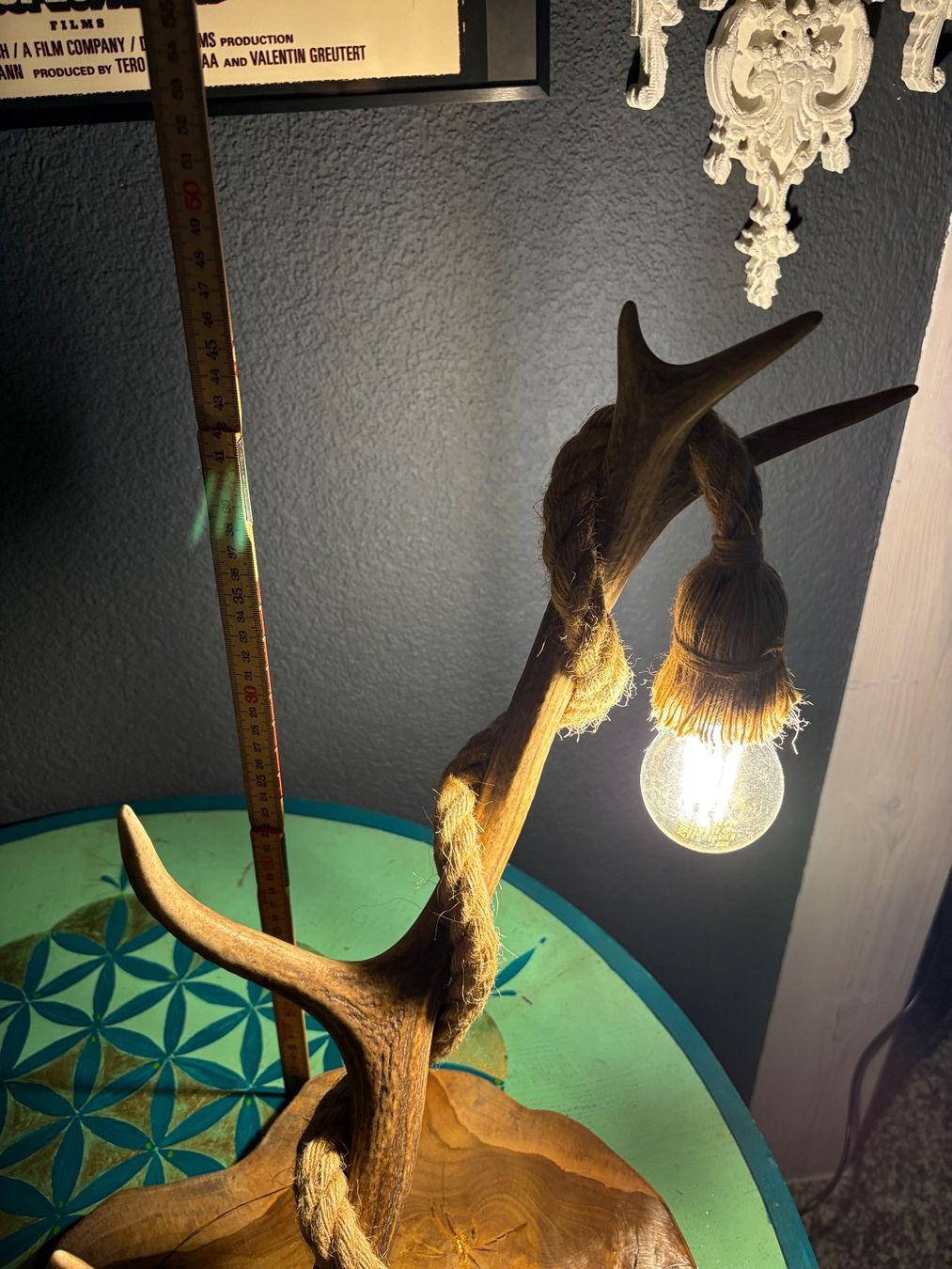 Lampade: Hirschgeweih Lampe mit Mandala – Nuovo (secondo la descrizione) da Erlinsbach SO venduto da sofieee 5