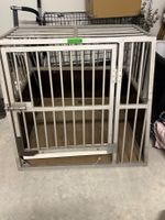 Hundebox Alu Metall Holz gebraucht