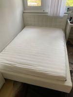 Polsterbett / Boxspring-Unterbau, Creme/Weiß, 140x200 cm