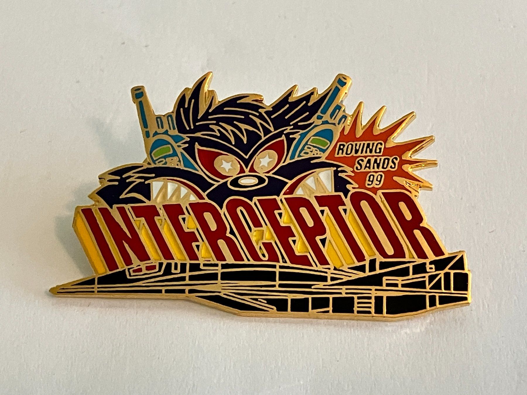 Plaketten & Abzeichen: 1 Pin Interceptor Roving Sands 1999 – Gebraucht aus Basel von djwwpp