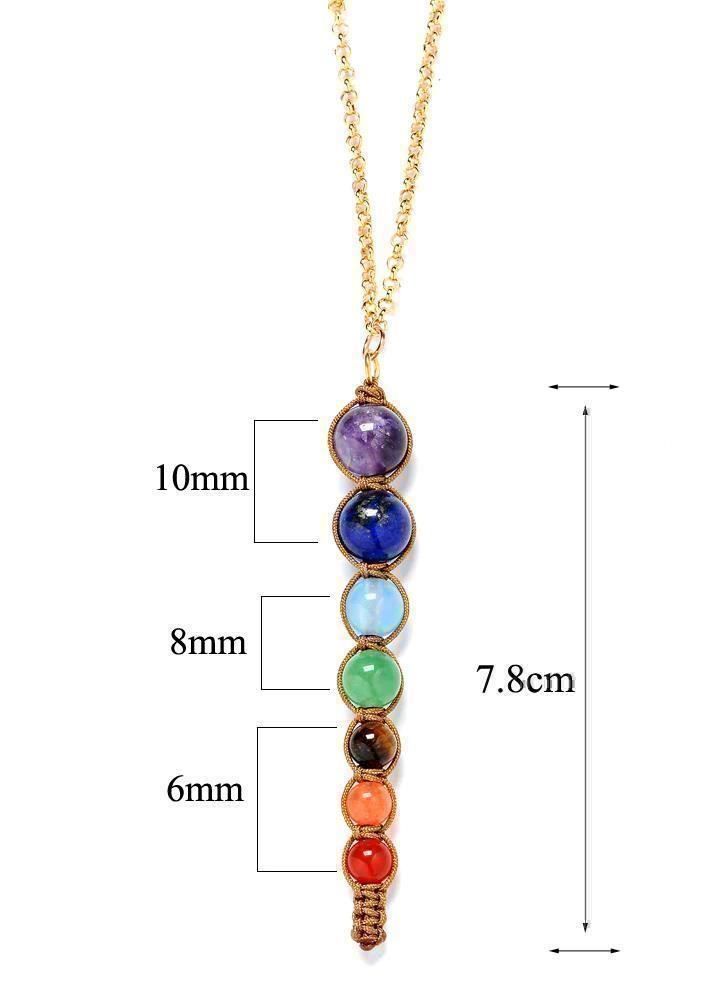 Catenine: 7 Chakra-Halskette, bunt  - Collier des 7 Chakra Coloré – Nuovo e nell'imballaggio originale da Gurmels venduto da Swisspod 1