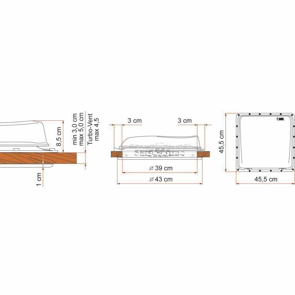 Fiamma Fenêtres: Fiamma Vent 40 Dachluke Transparent – Neuf avec emballage d'origine à Bottighofen par zaap 2