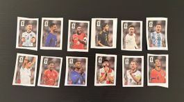 Alle 12 Coca Cola Panini Sticker - WM 2026