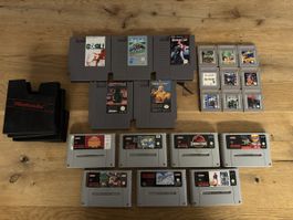 Spielesammlung Nintendo NES Game Boy SNES