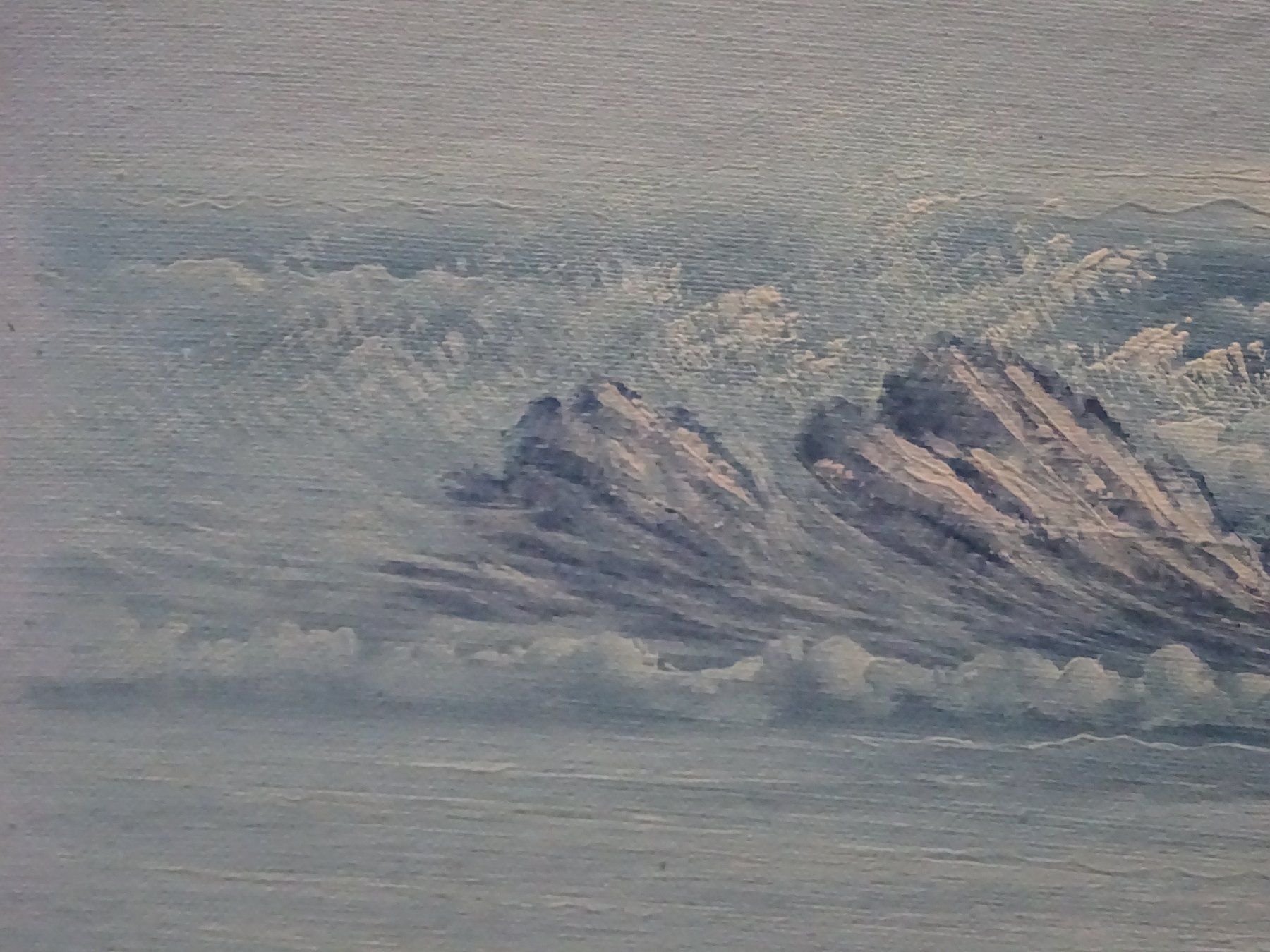 Gemälde: Vintage Landschaft Meer / Bob Ross - Style – Gebraucht aus Esslingen von eintagammeer 2