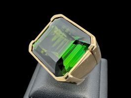 Turmalin 19.5ct Ring 18k Gelbgold Grösse 51 *S1839