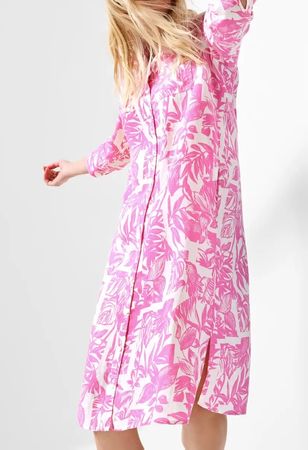 Street One Tunika Leinen Sommerkleid Bluse Rock Kleid 42