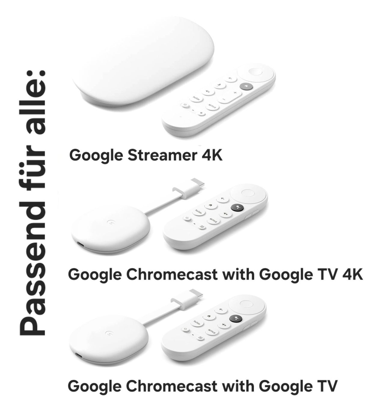 Telecomandi: Fernbedienung Google Streamer 4K & Chromecast with Google TV – Nuovo e nell'imballaggio originale da Uster venduto da -FPS- 1