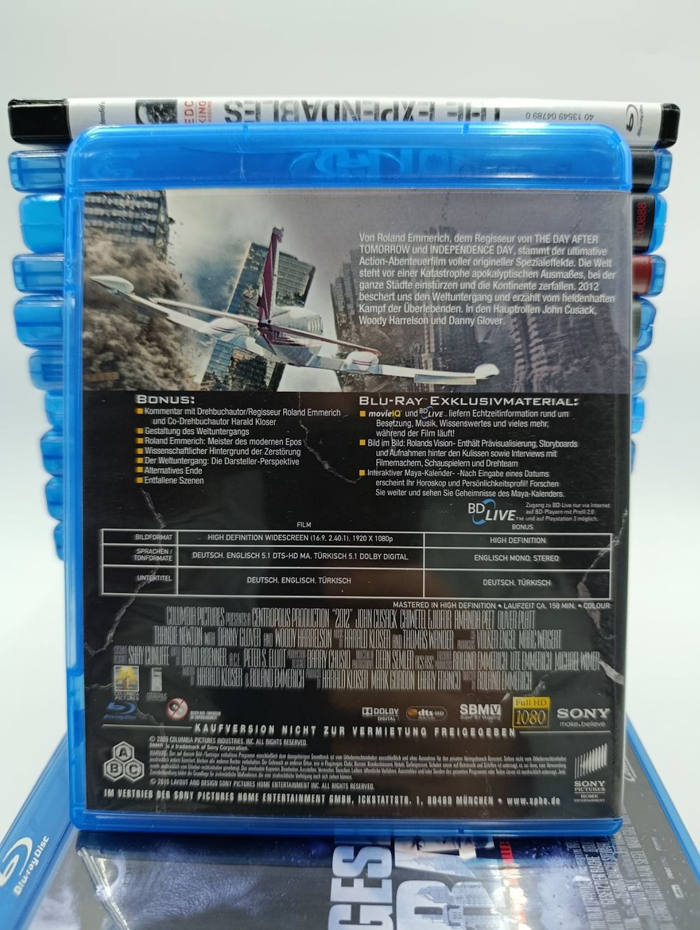 Tutti i DVDs: 2012 Blu-Ray DVD – Usato da Wil SG venduto da Donaldus 1