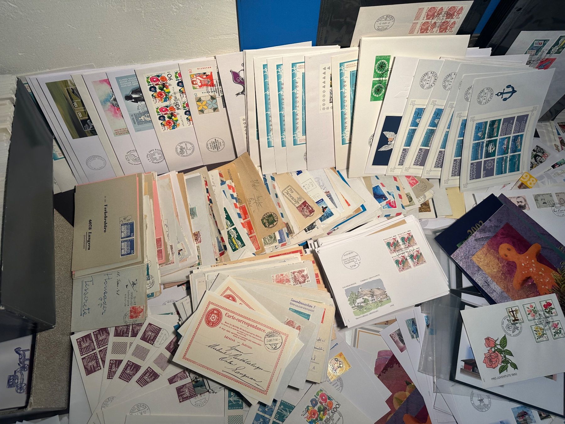 Alle Briefmarken: XXL Briefe Sammlung FDC Bedarfsbriefe usw. – Gebraucht aus Stettfurt von 2442 9