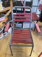 b1 Vintage Gartenstuhl mit Armlehnen,
