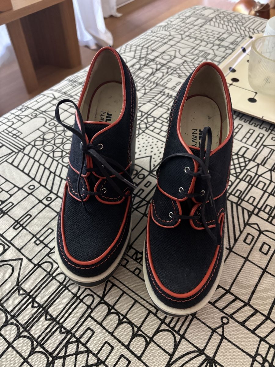Jil Sander Scarpe da donna: Jil Sander Navy Plateau 39 – Usato da Cham venduto da MC_0605 3
