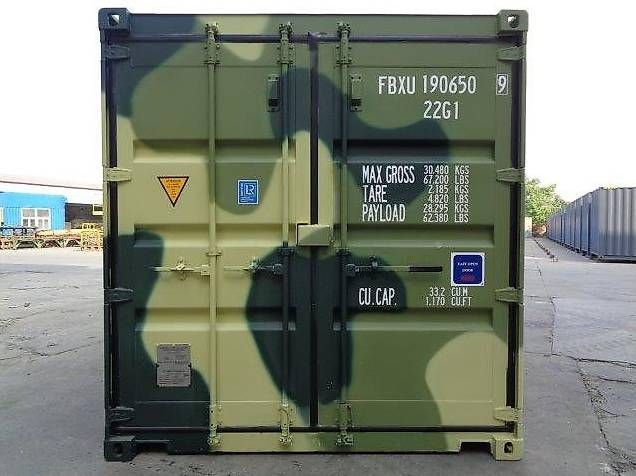 Altro per Ufficio & Commercio: 20' Seefrachtcontainer / Tarnfarbe Armee – Usato da Bern venduto da Containerhandel 4