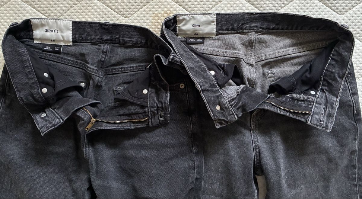 H&M Pantaloni: 2x Jeans H&M slimfit, Gr. 170 – Usato da Oberrieden venduto da yeppa75 2