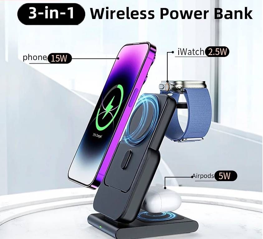 Docking station: Power Bank de 10000 mAh avec station support – Nuovo e nell'imballaggio originale da Morges venduto da con_jw6n 4