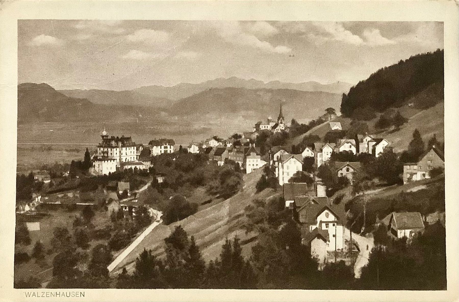 Cartes postales: 1920 - WALZENHAUSEN - Dorfansicht – D'occasion à Root par ENGLAND-TREASURES 1