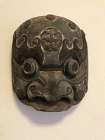 Riesige, antike Maske aus China