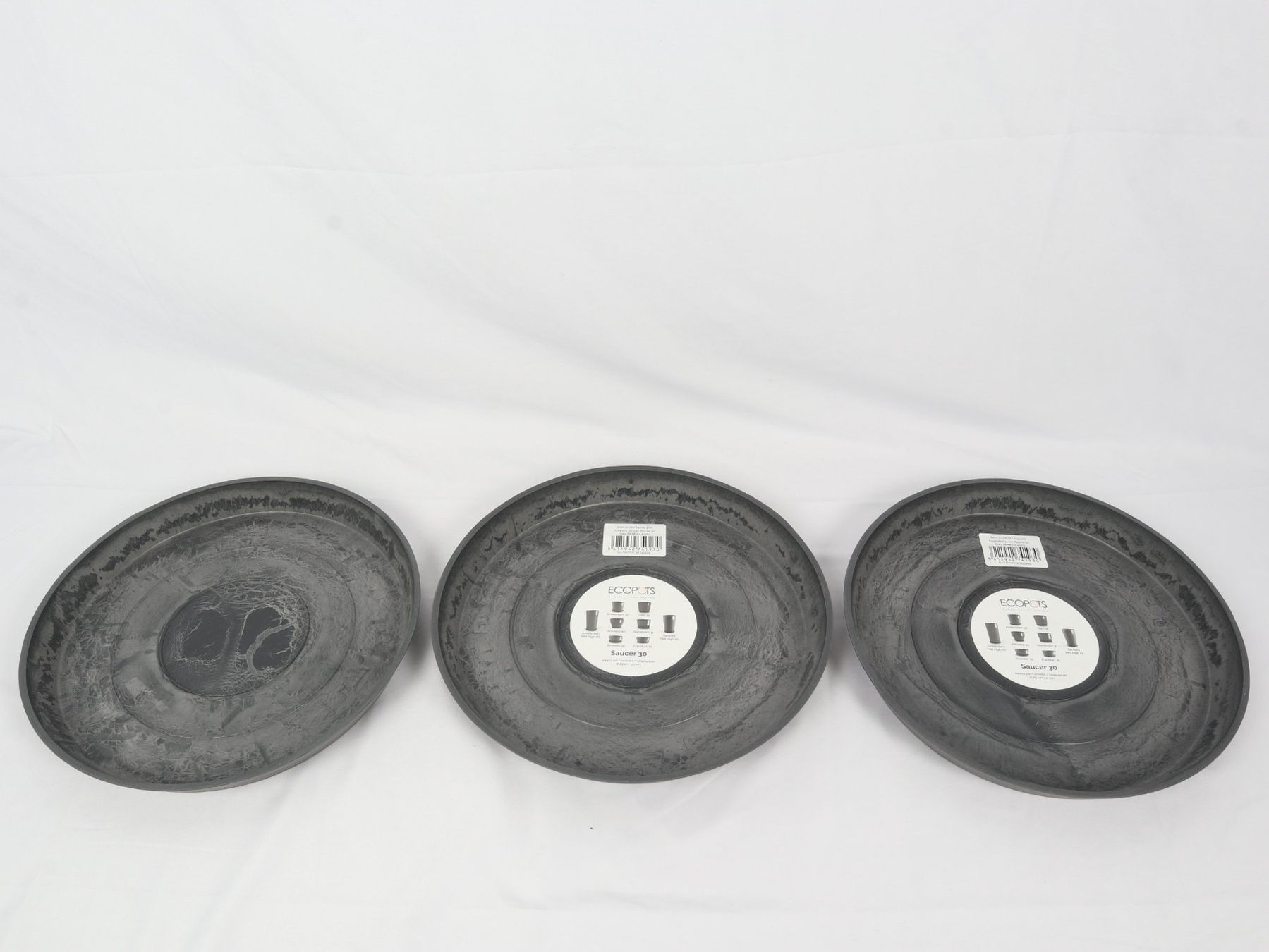 Untersetzer: ECOPOTS Saucer Round – Neu (gemäss Beschreibung) aus Steinen von Restwert_Steinen