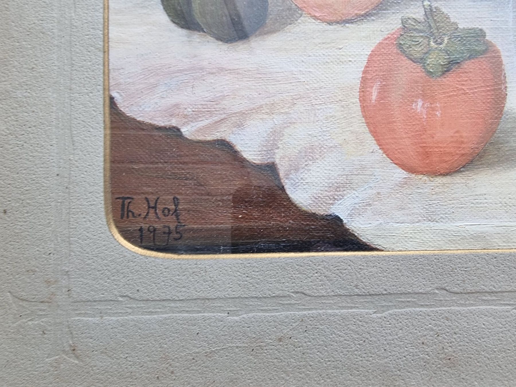Dipinti: GEMÄLDE STILLLEBEN SIGNIERT TH.HOF MIT RAHMEN – Usato da Gersau venduto da kunst-online 7