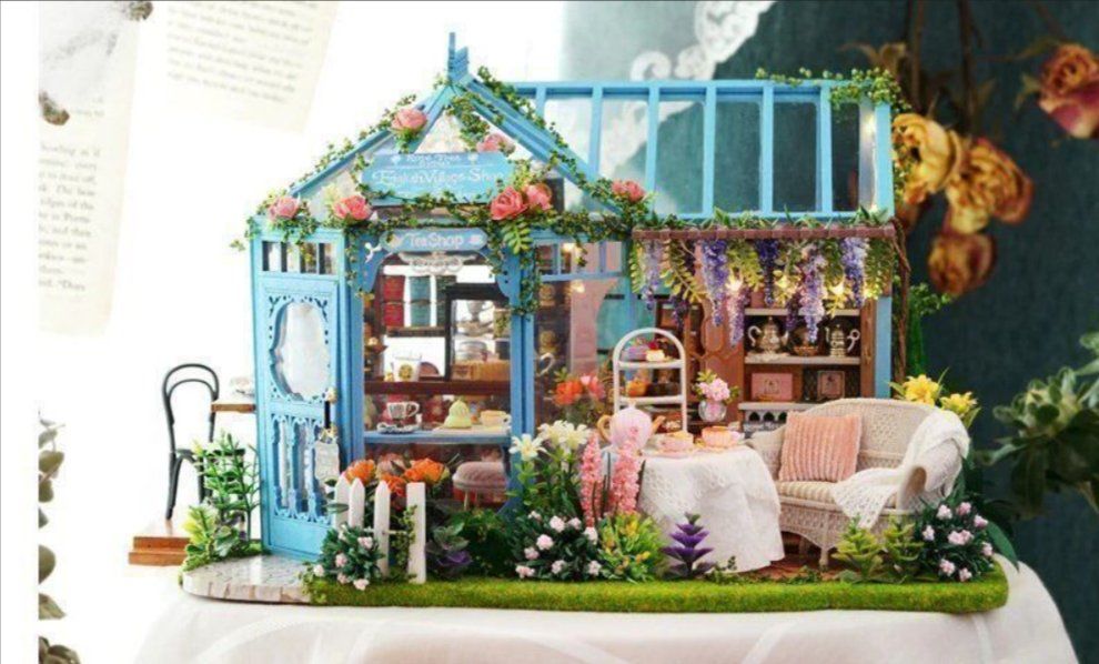 miniatur-puppenhaus-holz-diy-tee-garten-kaufen-auf-ricardo