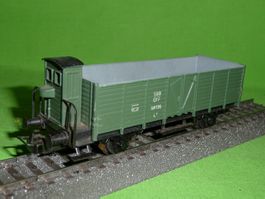 HAG 335.05 SBB Güterwagen L6 Nr 58136 mit Bühne u. Bremshaus