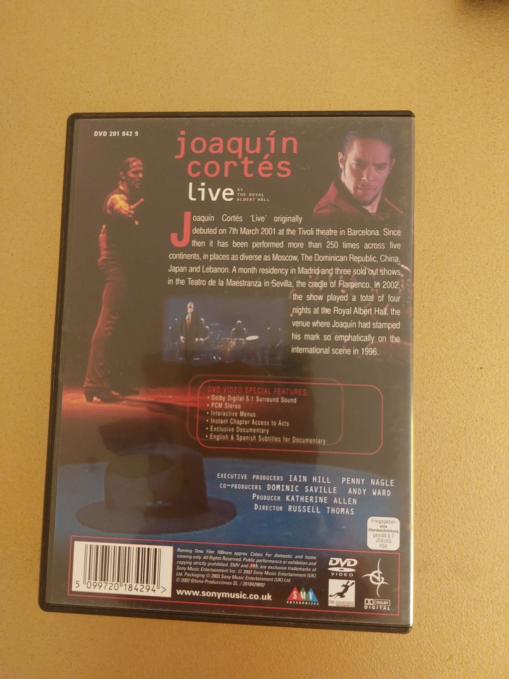 Tutti i DVDs: Flamenco Tanz DVD Joaquin Cortes – Usato da Basel venduto da kon_wz8r 1