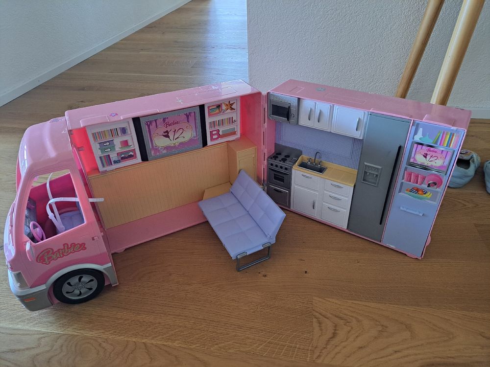 Rare Barbie 2006 Party Bus Camper Fonctionne (D'occasion) à