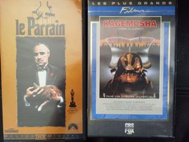 Lot 4 VHS - Parrain, Kagemusha, Fantasia, 2001